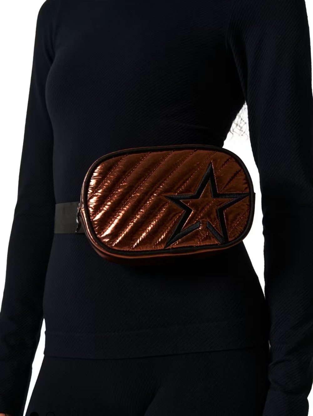 Perfect Moment Fanny Pack Belt Bag Star Bum Bag in Copper Foil Metallic